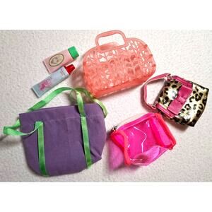Our Generation American Girl Doll Handbag Purse Tote Bag Toiletries Lot